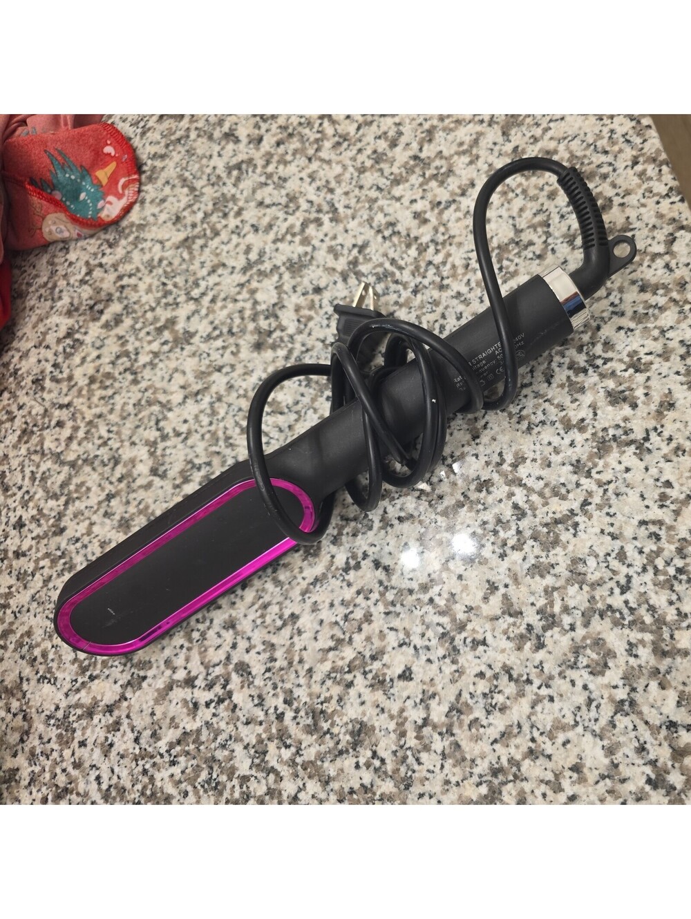 Unbranded Hair Straightener Comb Styling Tool in Black and Pink Dual Color
